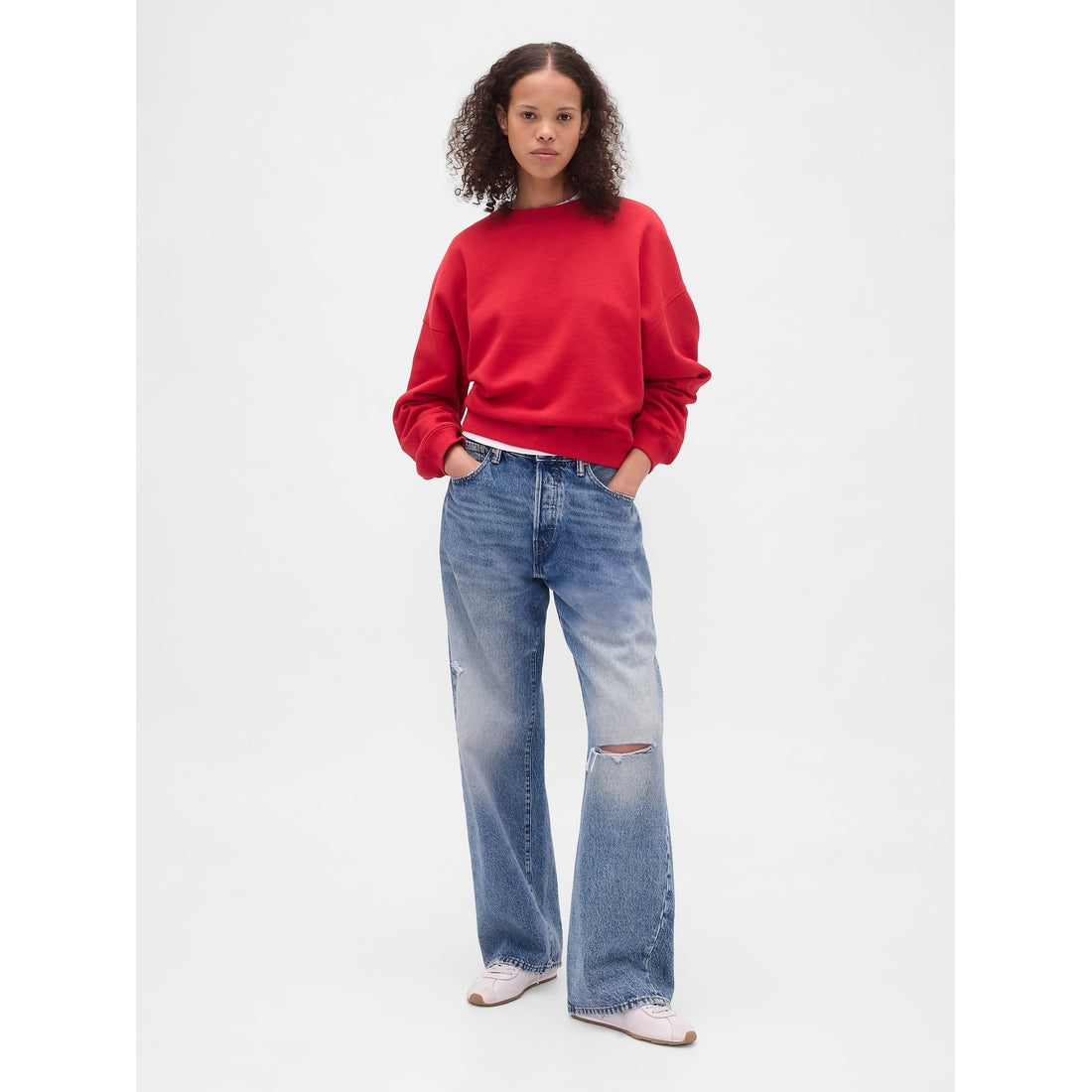 Women's Vintagesoft Wedge Crewneck Sweatshirt