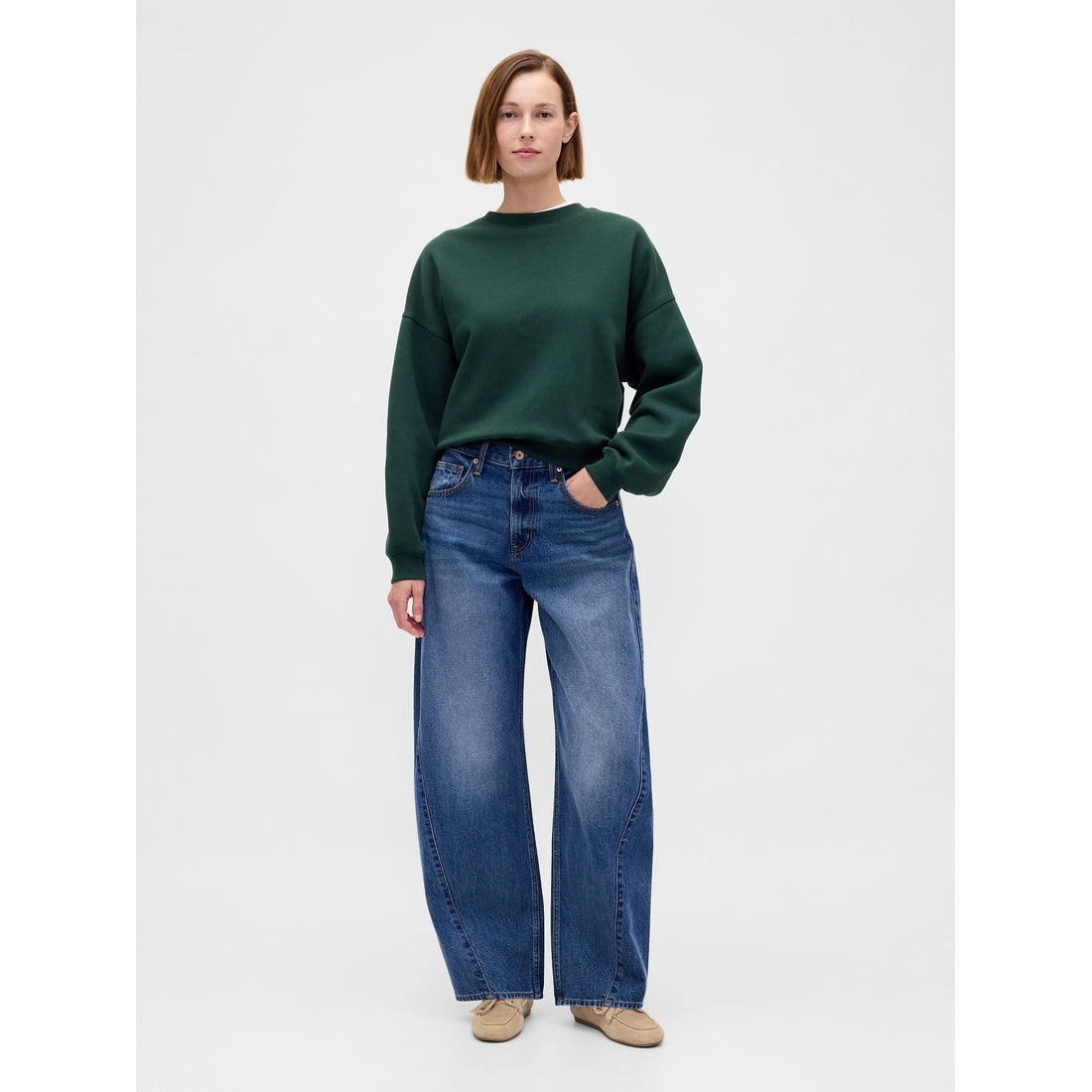 Women's Vintagesoft Wedge Crewneck Sweatshirt