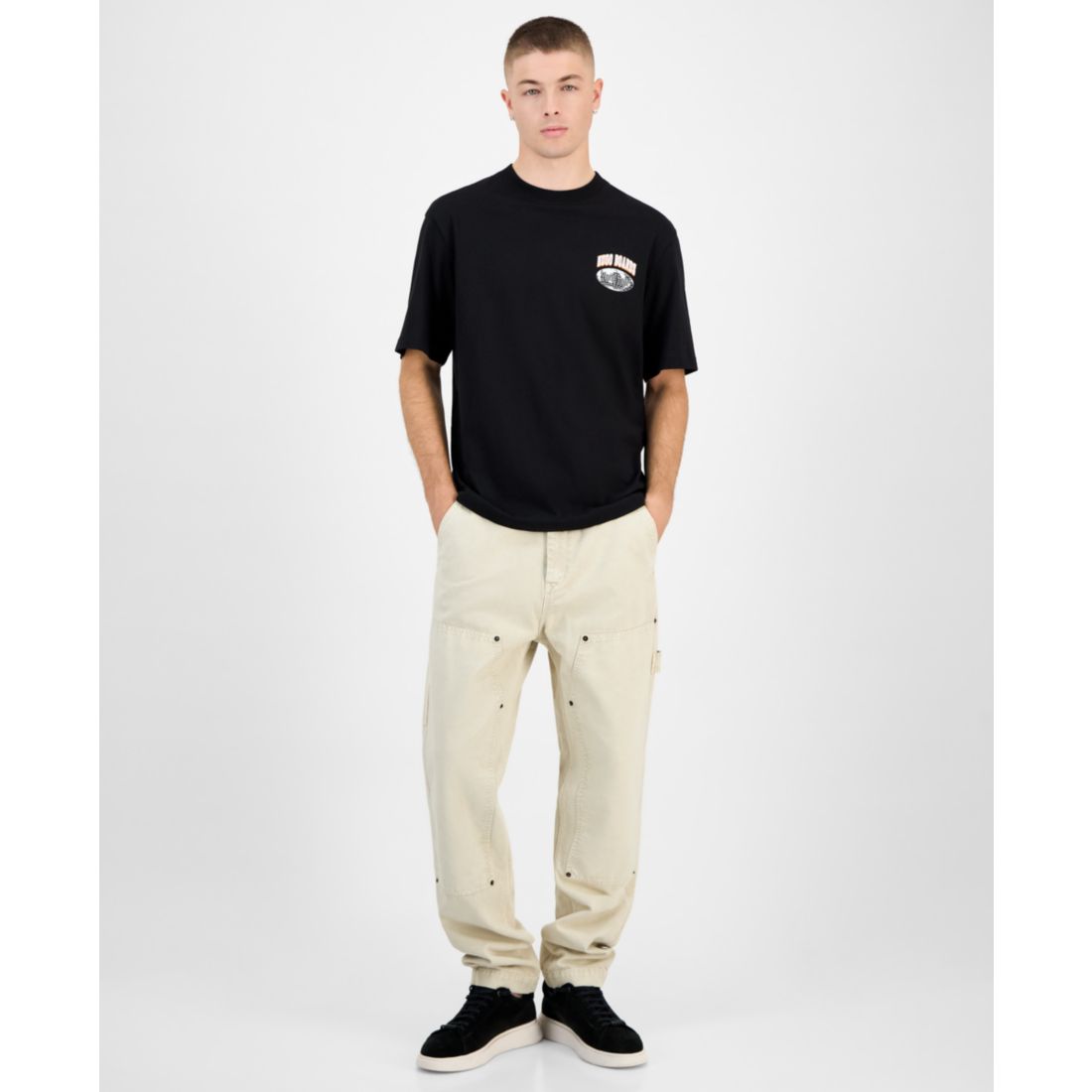 Hugo Boss Men's Nartupix Logo Graphic Crewneck T-Shirt