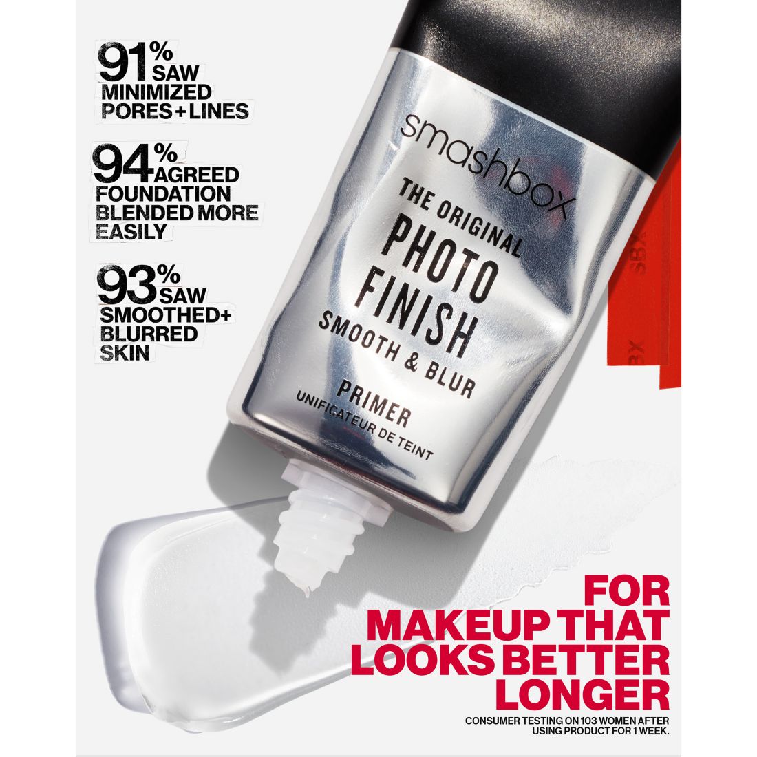 Smashbox Mini Photo Finish Smooth & Blur Oil-Free Primer, 0.34 oz.