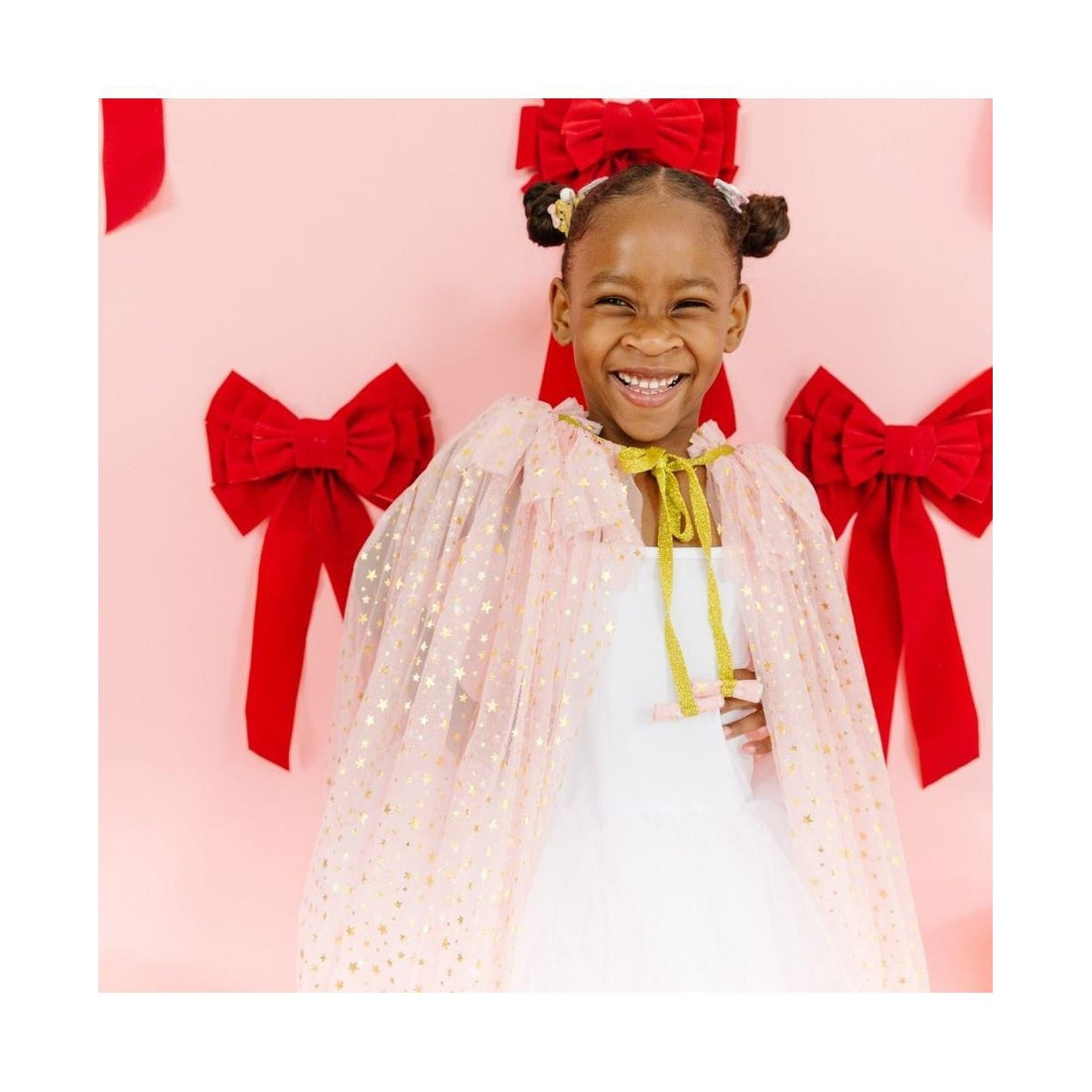 Sweet Wink Girls Blush Shimmer Star Cape