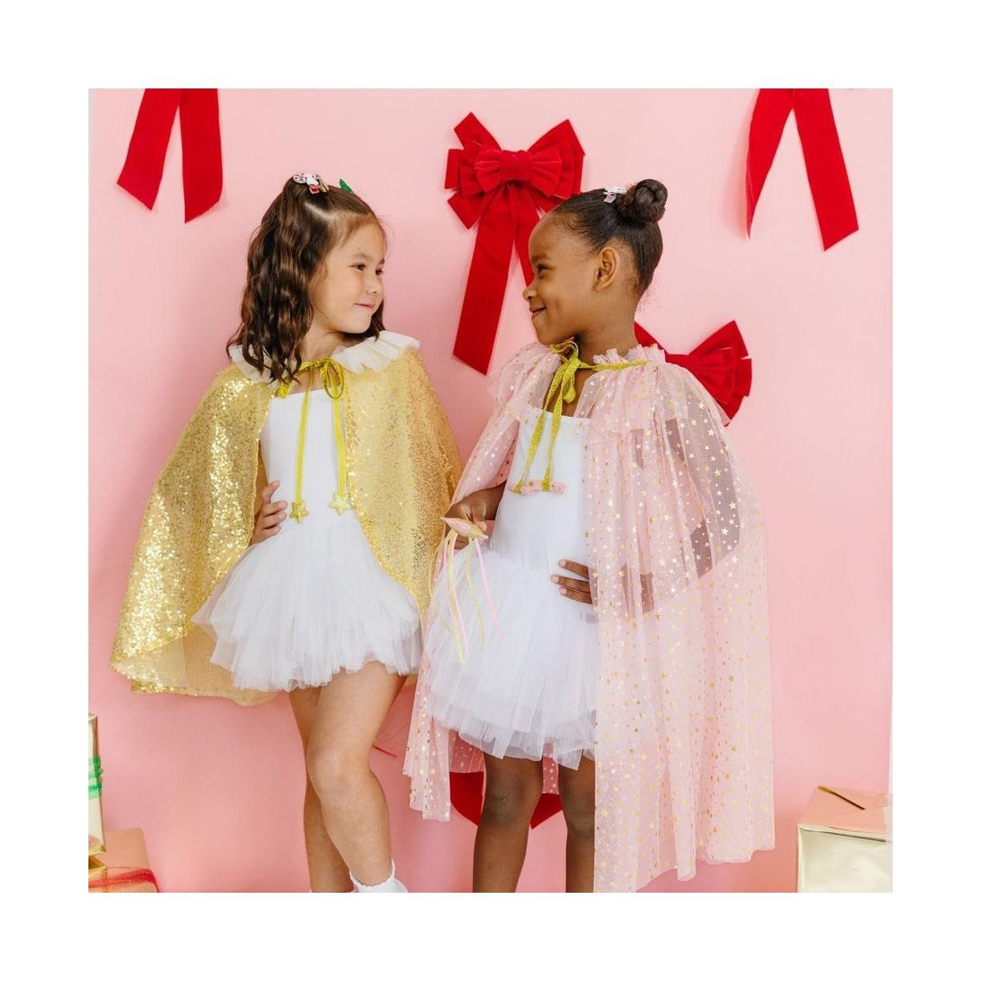 Sweet Wink Girls Blush Shimmer Star Cape