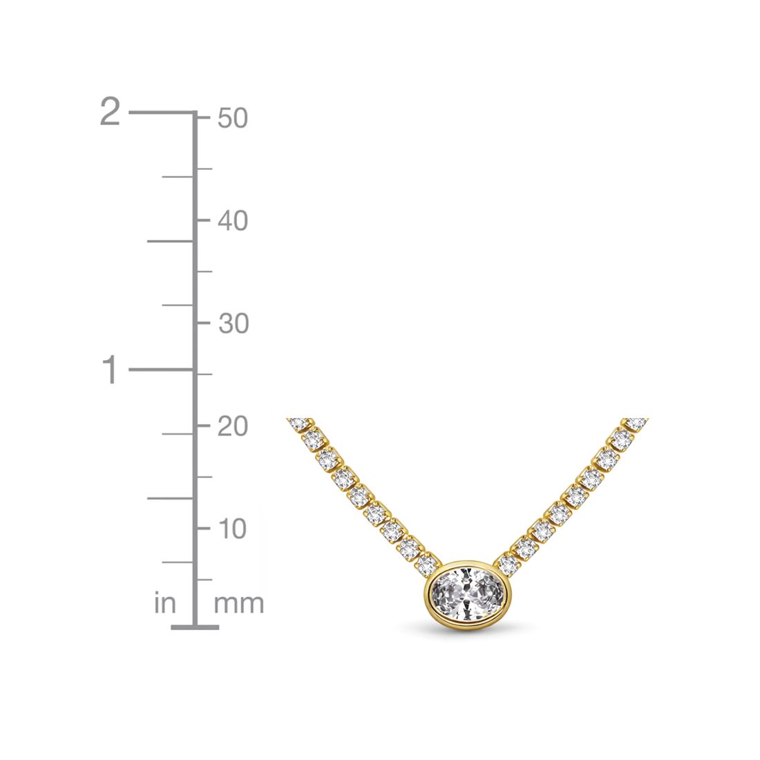 And Now This Cubic Zirconia Tennis Necklace