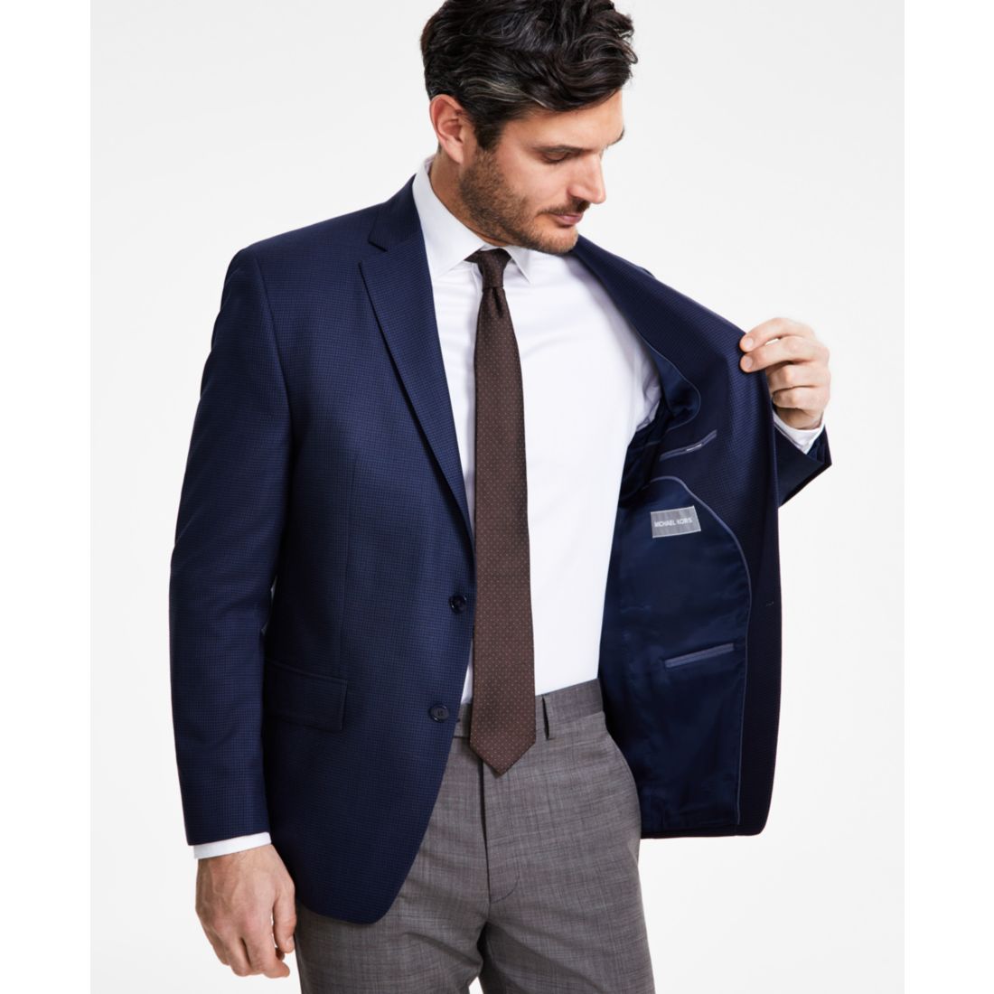 Michael Kors Men's Classic-Fit Houndstooth Sport Coat