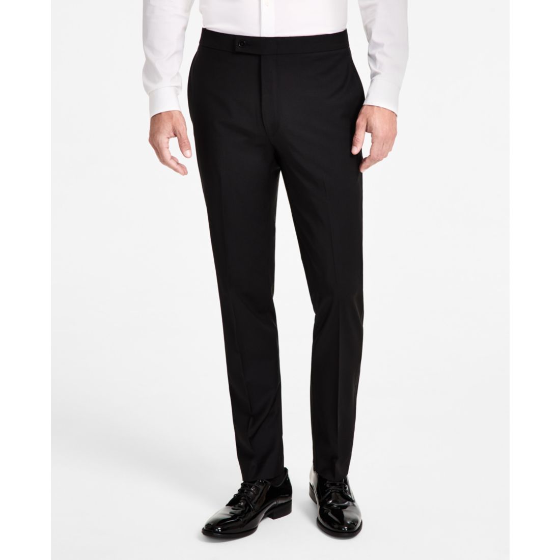 Calvin Klein Men's Slim-Fit Wool-Blend Tuxedo Pants