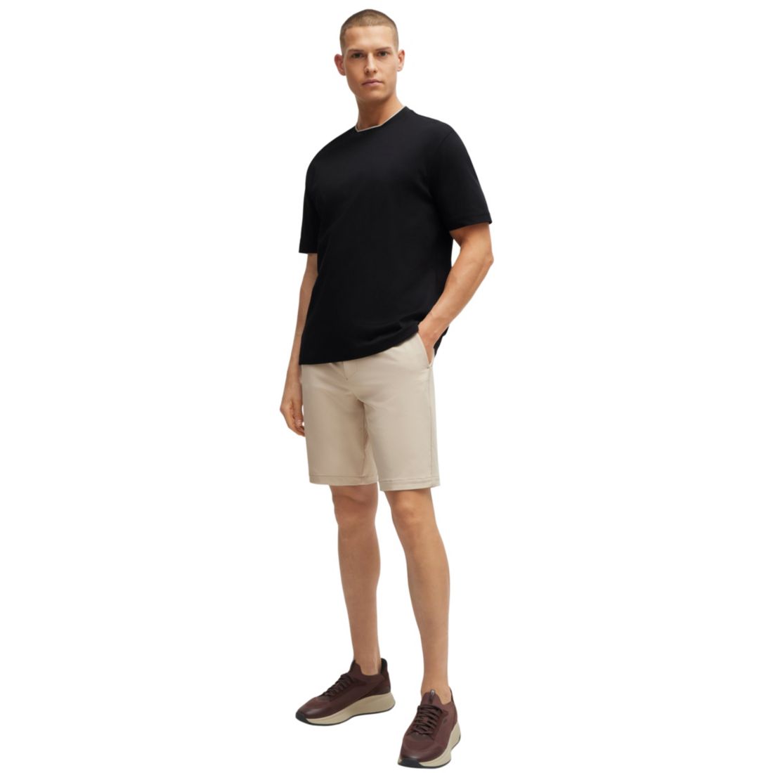 Boss by Hugo Boss Men's Logo Collar Relaxed-Fit T-Shirt