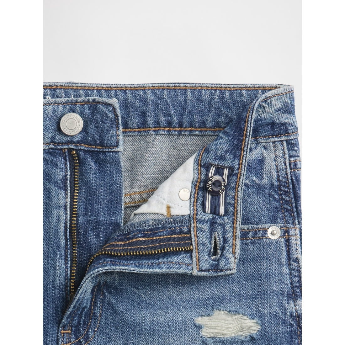 Girls' High Rise Denim Skirt
