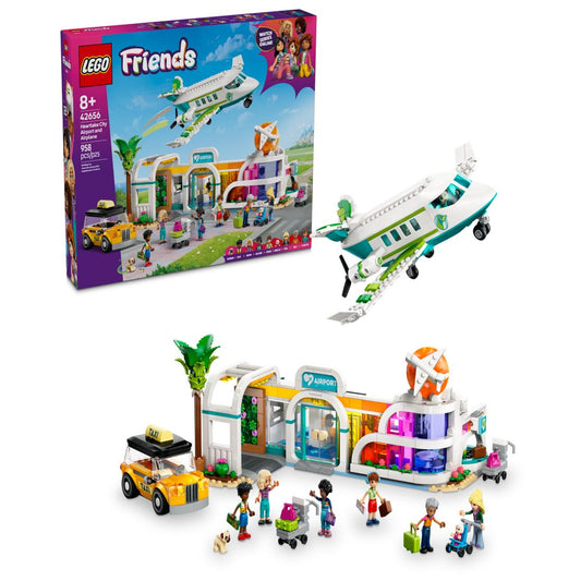 Lego Friends Heartlake City Airport and Airplane Toy Building Set 42656, 958 Pieces