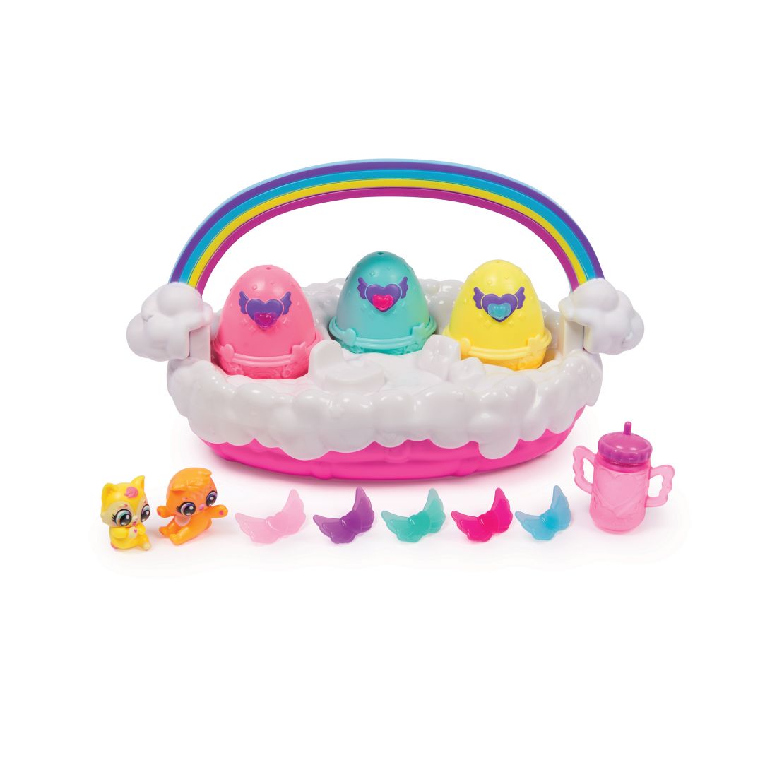 Hatchimals Alive Neon Rainbow Spring Basket