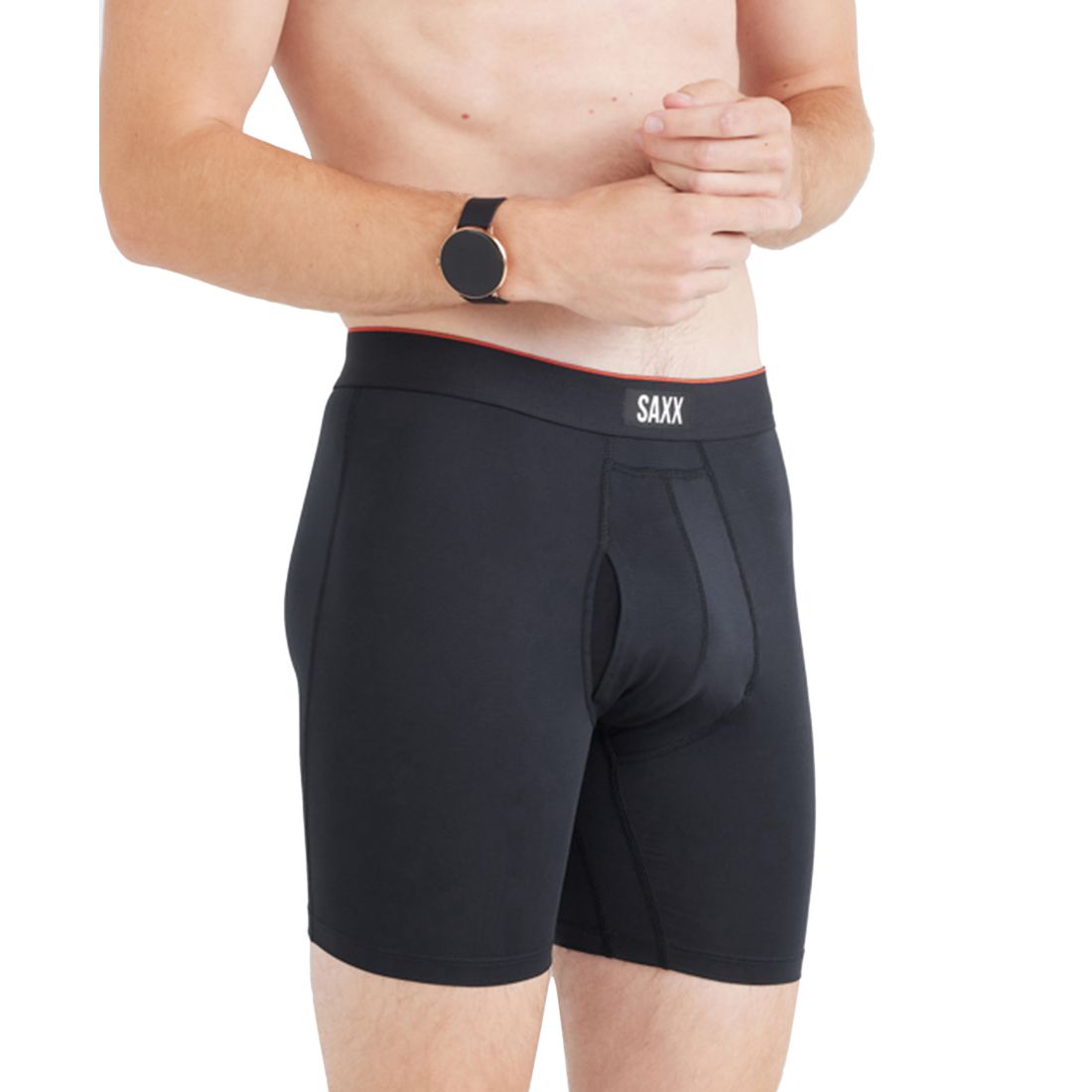 Saxx Men's Multi-Sport 2-Pack Solid Mesh Boxer Briefs