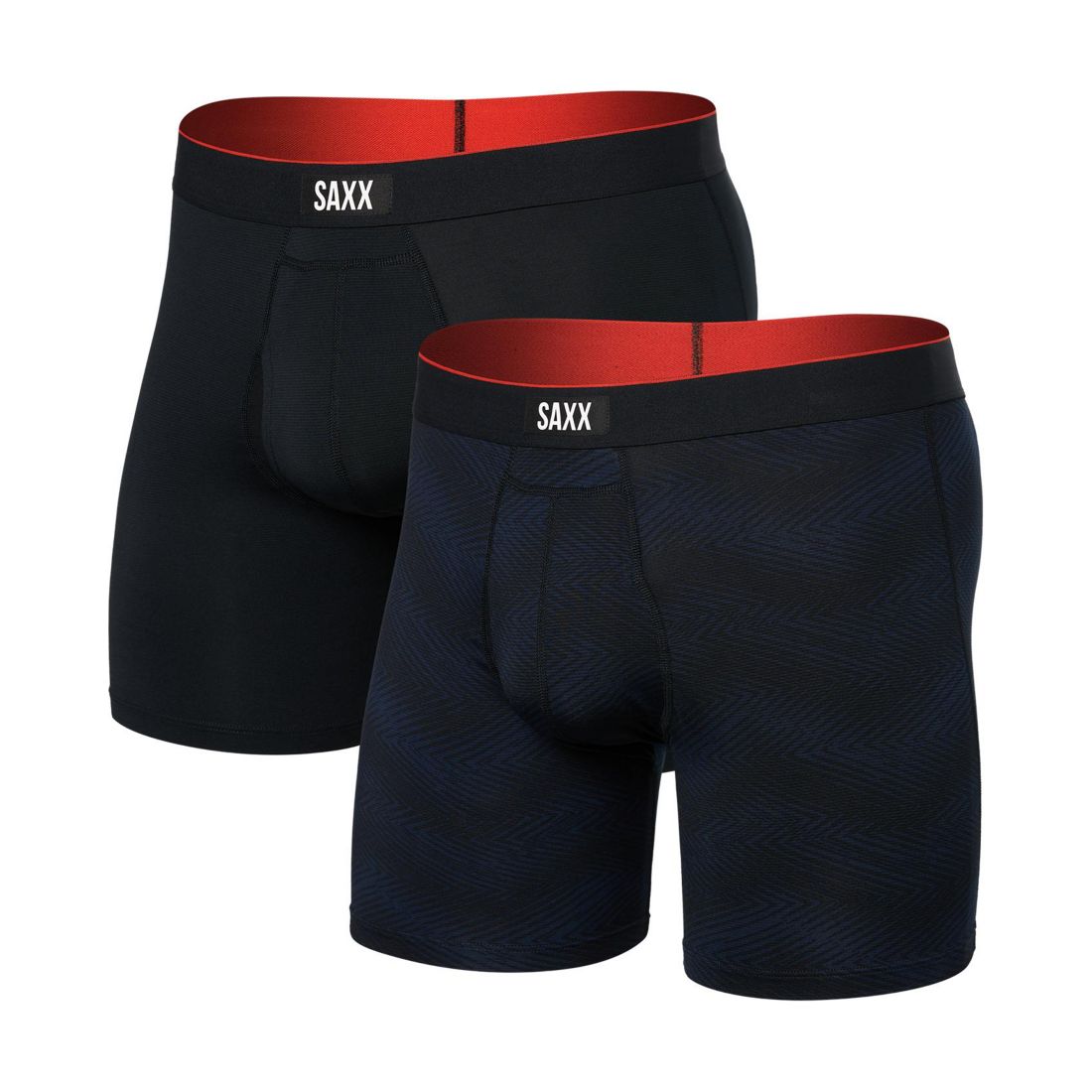 Saxx Men's Multi-Sport 2-Pack Solid Mesh Boxer Briefs