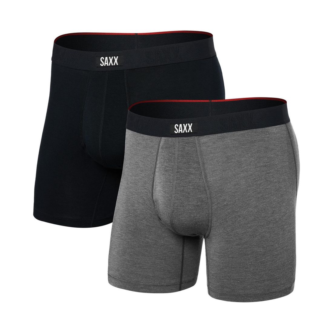 Saxx Men's Multi-Sport 2-Pack Solid Mesh Boxer Briefs