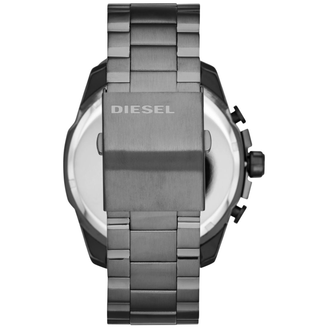 Diesel Men's Chronograph Mega Chief Gunmetal Ion-Plated Stainless Steel Bracelet Watch 59x51mm DZ4329