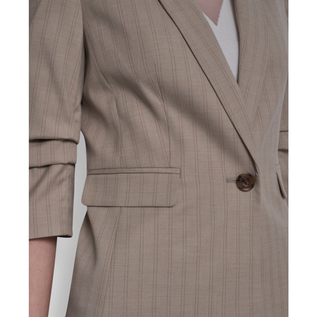 Dkny Women's Vertical Pinstripe Blazer Jacket
