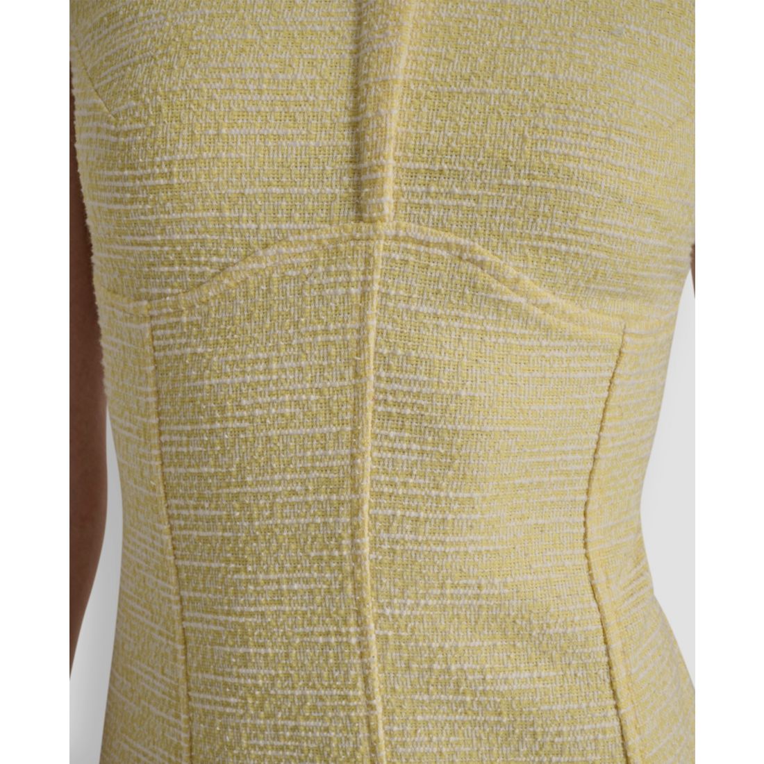 Dkny Women's Cap-Sleeve Crew Neck Fit and Flare Dress