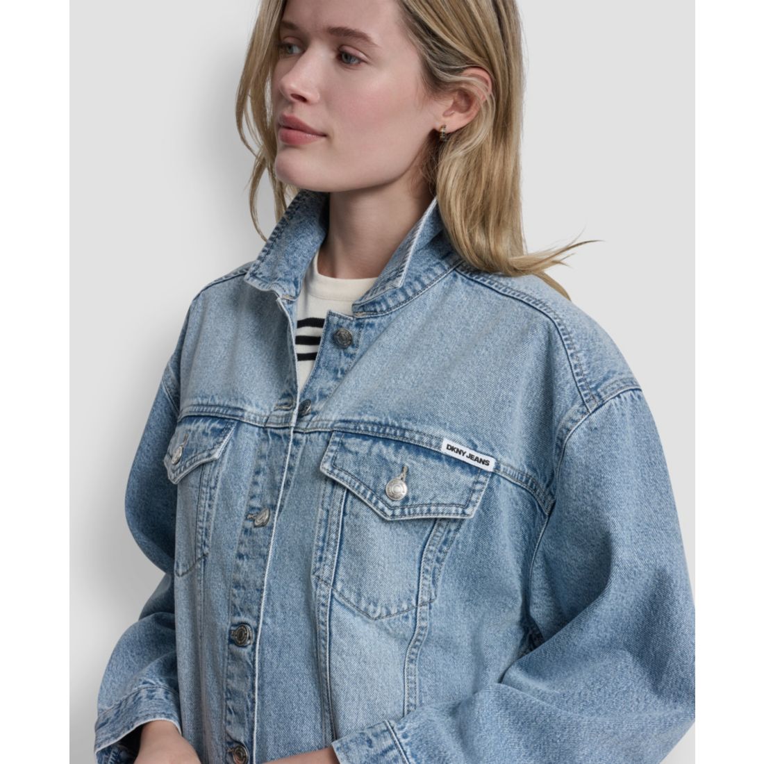 Dkny Jeans Women's Denim Trucker Jacket
