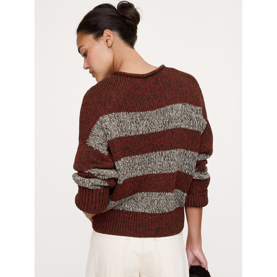 Women's Cotton Roll-Neck Sweater