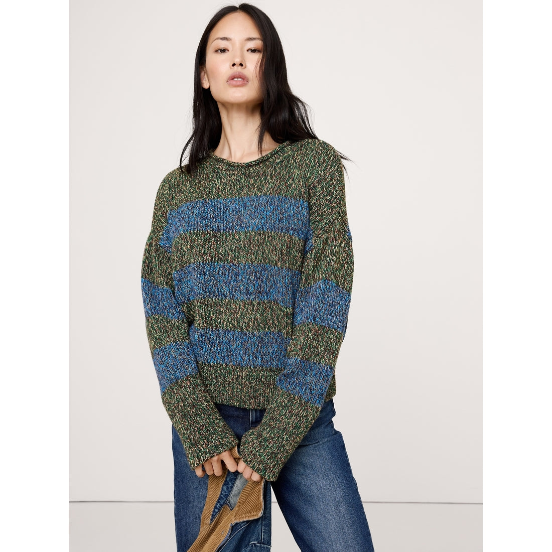 Women's Cotton Roll-Neck Sweater