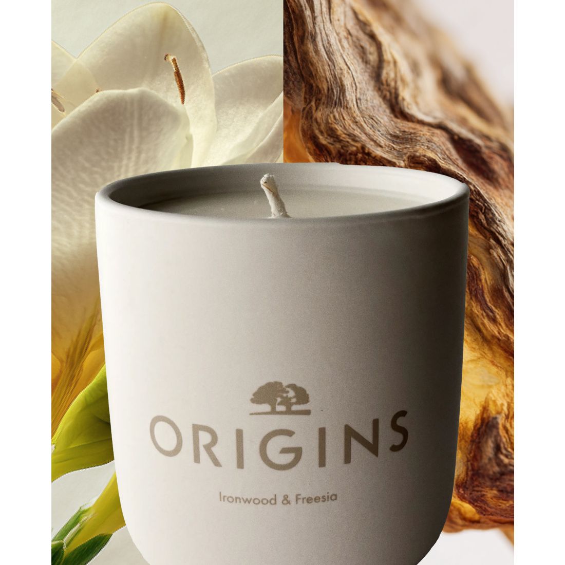 Origins Limited Edition Ironwood and Freesia Hand-Poured Scented Candle, 10 oz.