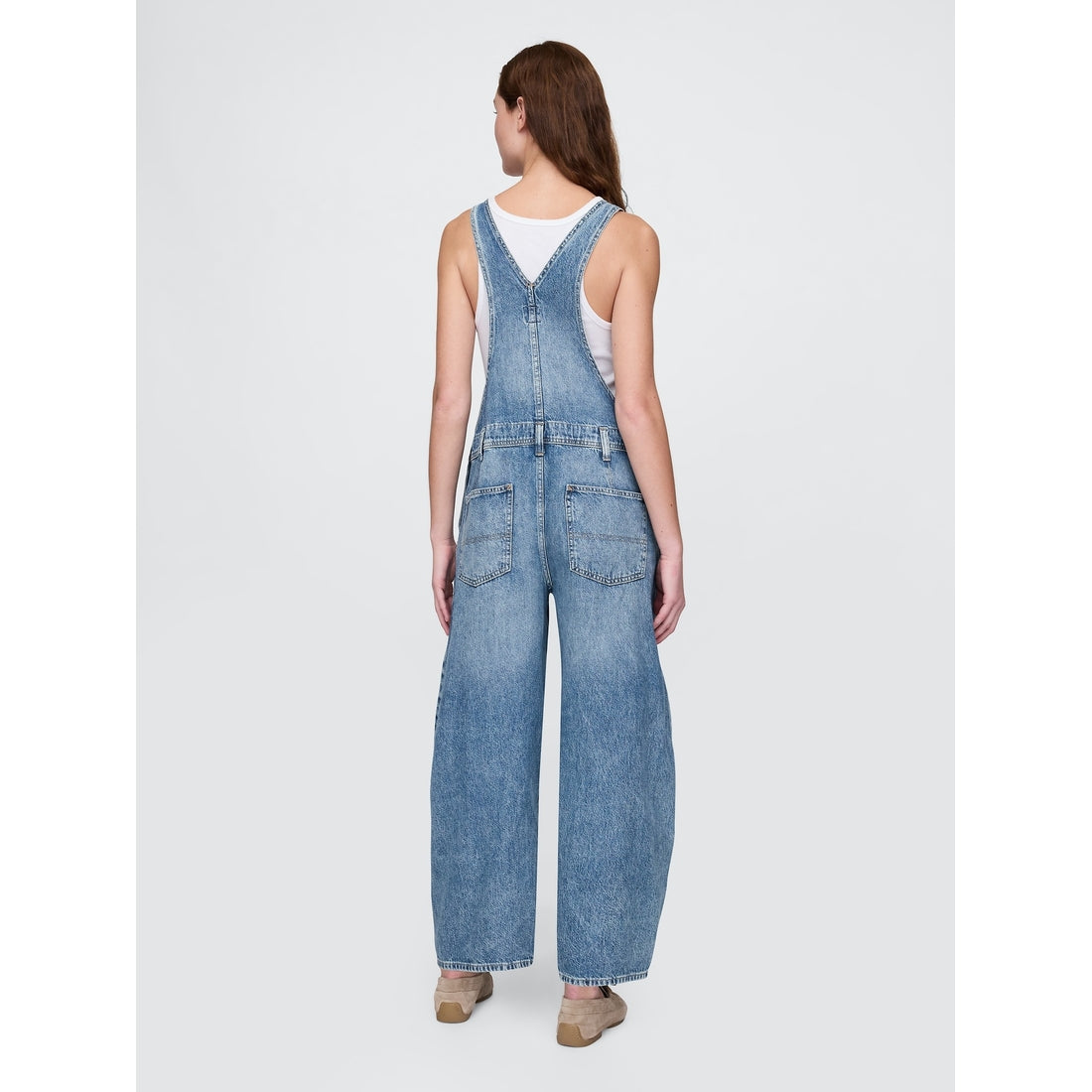 Women's Ultrasoft Denim Horseshoe Overalls