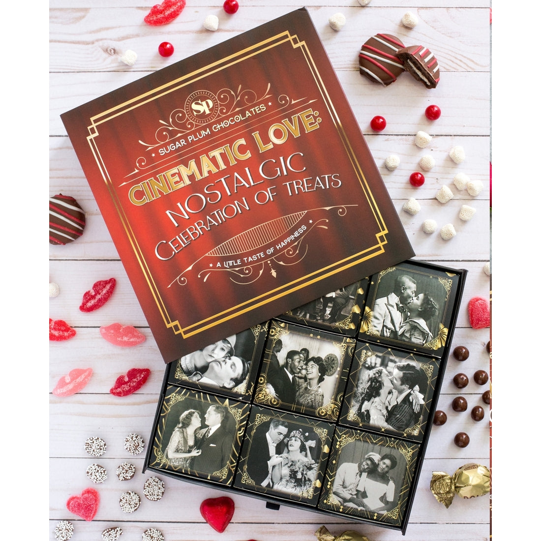 Sugar Plum Chocolates Cinematic Love: Nostalgic Celebration of Treats