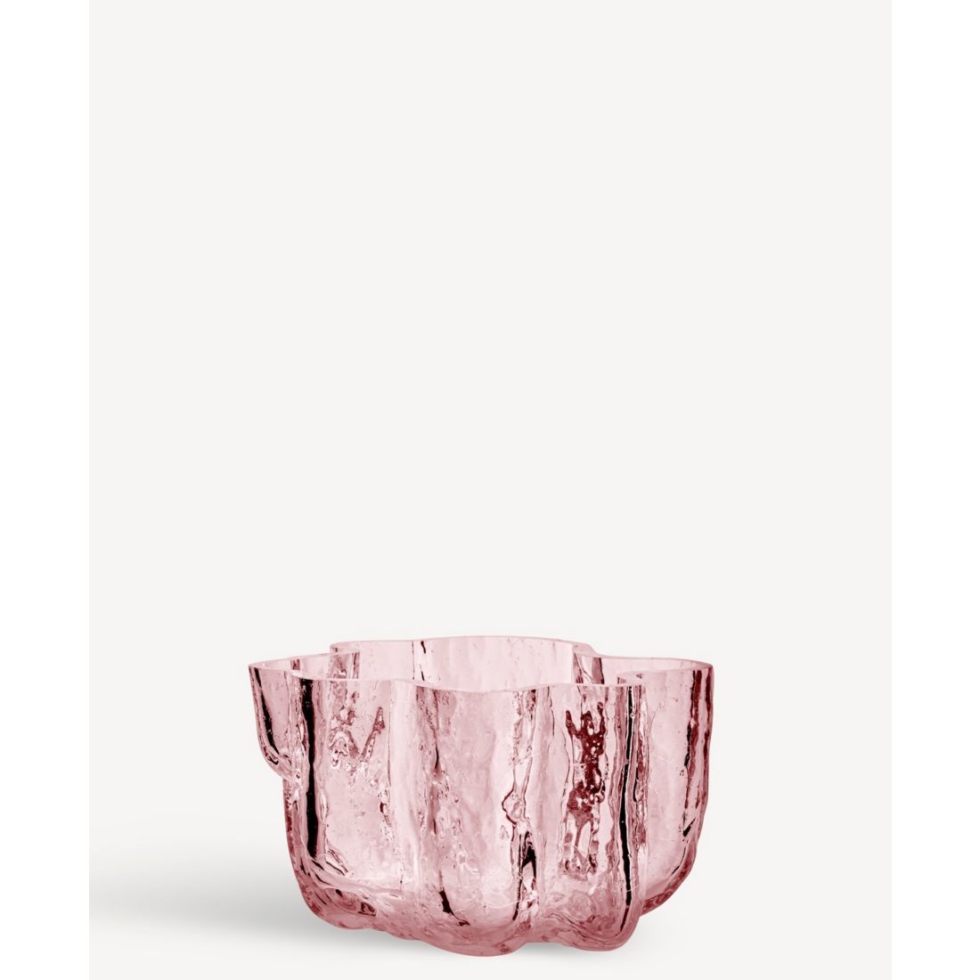 Kosta Boda 3.8" Crackle Crystal Glass Votive Bowl