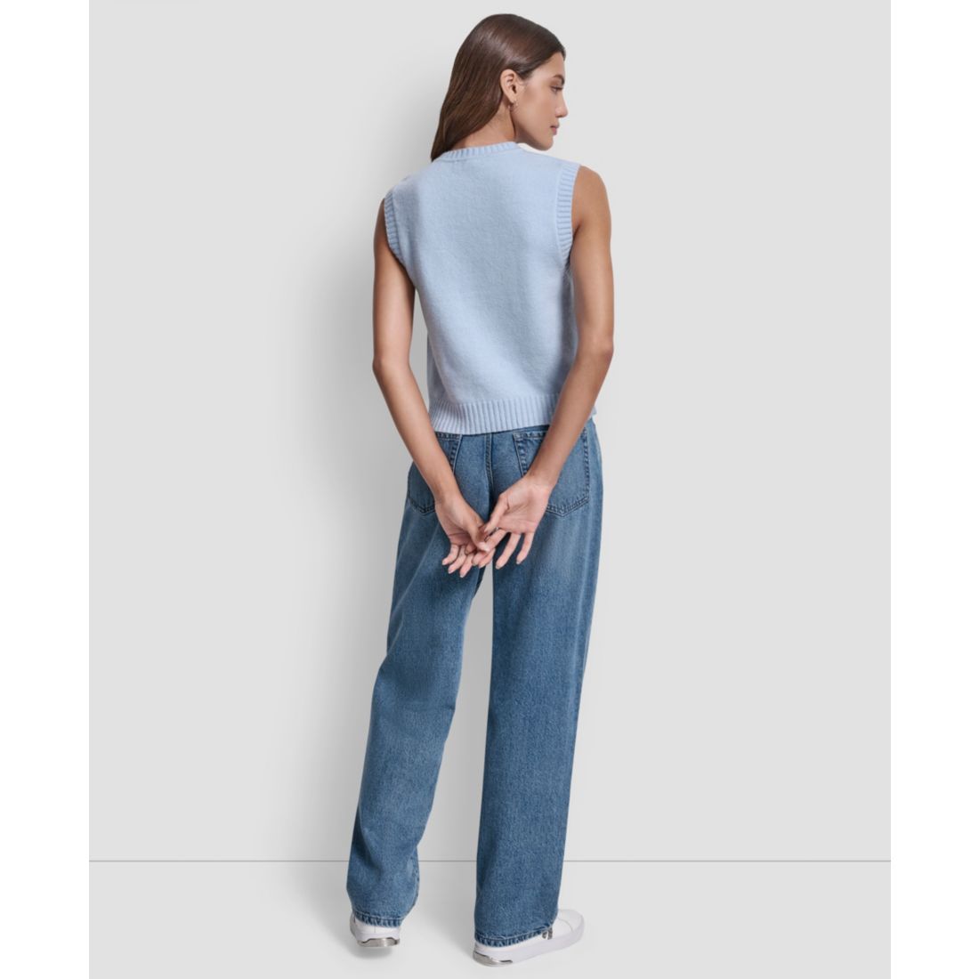 Dkny Jeans Women's Sleeveless Vest Sweater