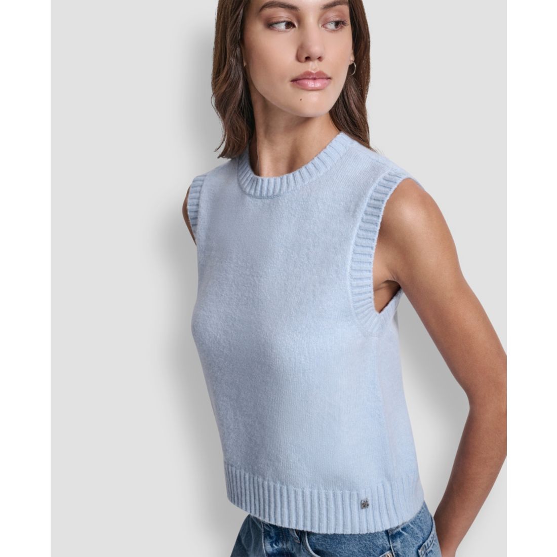 Dkny Jeans Women's Sleeveless Vest Sweater