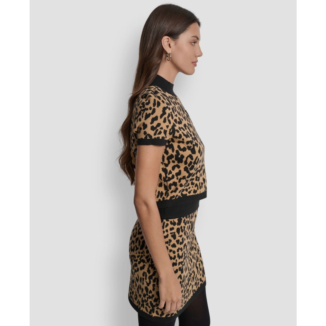 Dkny Jeans Women's Animal Print Cropped Top