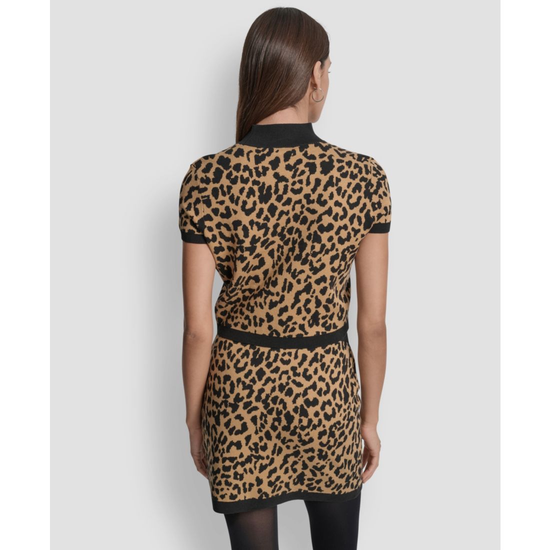 Dkny Jeans Women's Animal Print Cropped Top