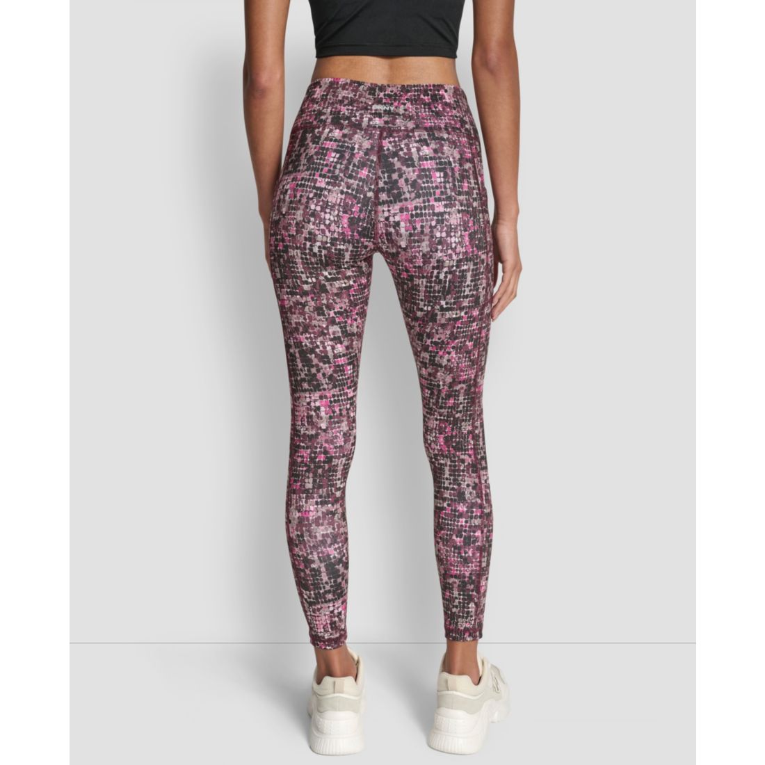 Dkny Sport Women's Printed High-Waist 7/8 Tights