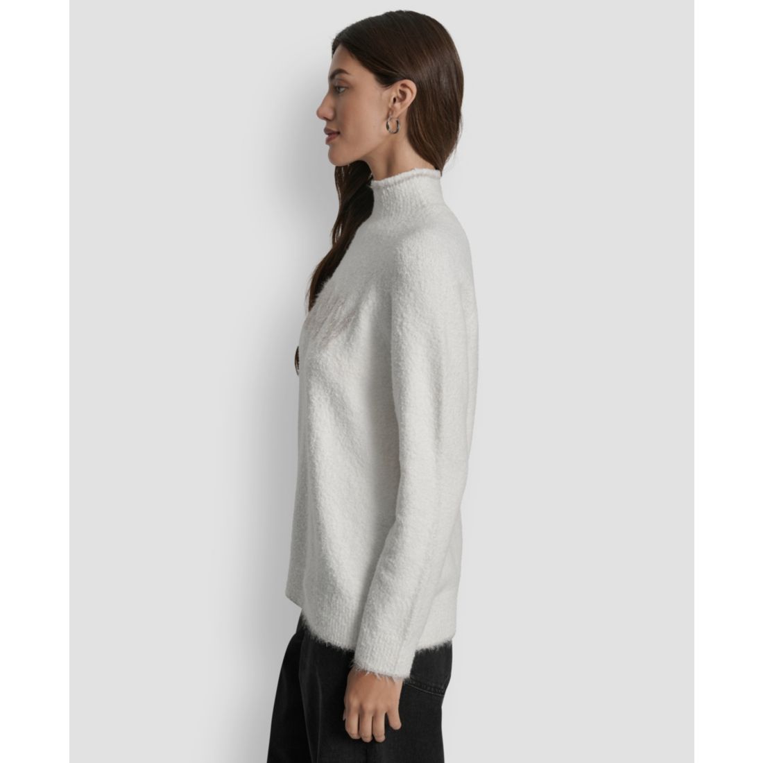 Dkny Jeans Women's Tinsel Logo Detail Sweater