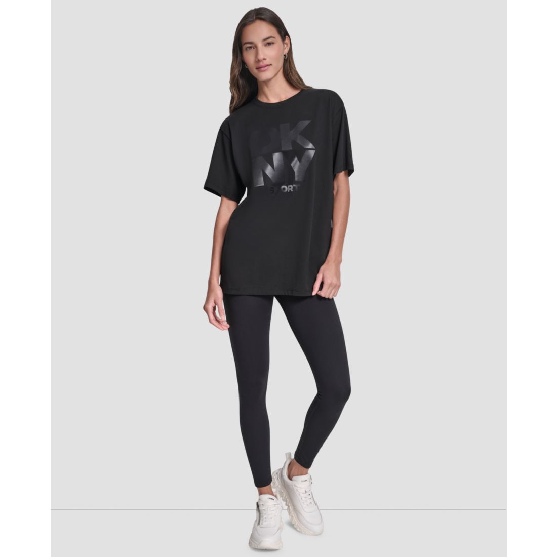 Dkny Women's Oversized Short Sleeve Tunic T-Shirt