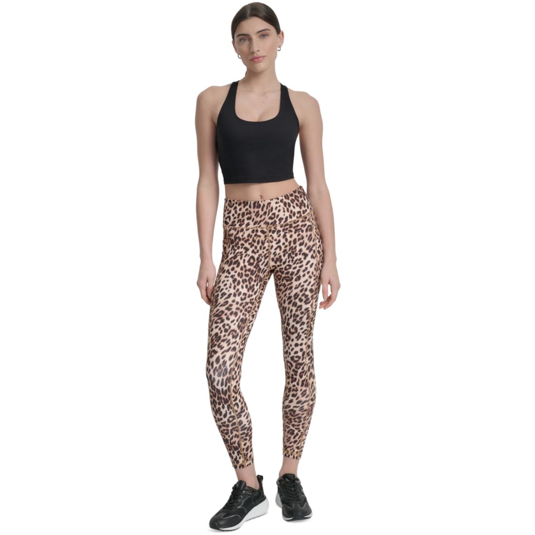 Dkny Sport Women's Printed High-Waist 7/8 Tights