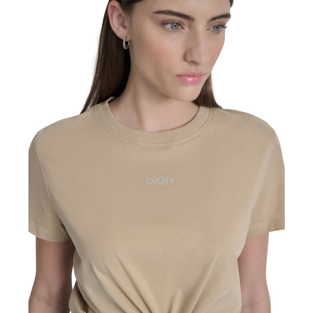 Dkny Women's Studded-Logo T-Shirt