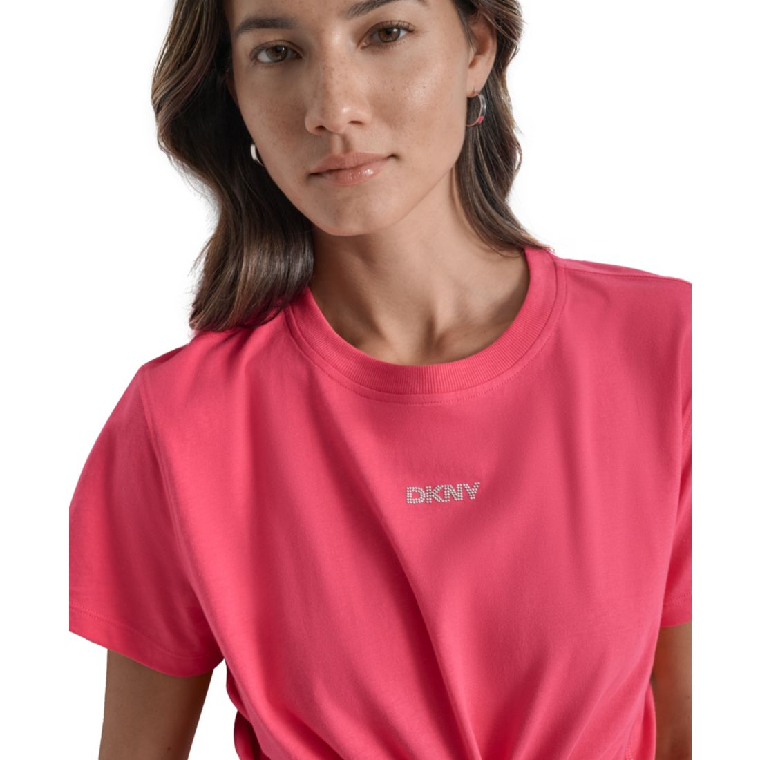 Dkny Women's Studded-Logo T-Shirt