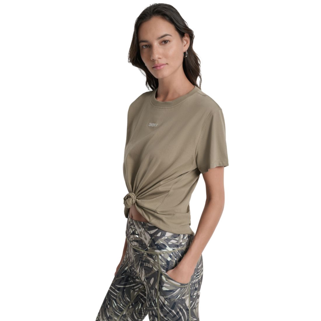 Dkny Women's Studded-Logo T-Shirt