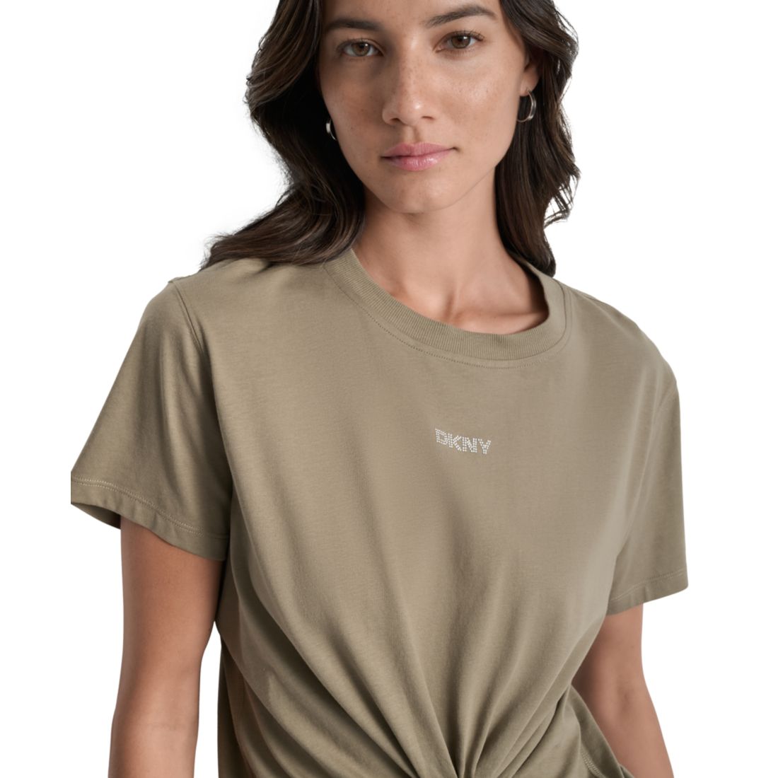 Dkny Women's Studded-Logo T-Shirt