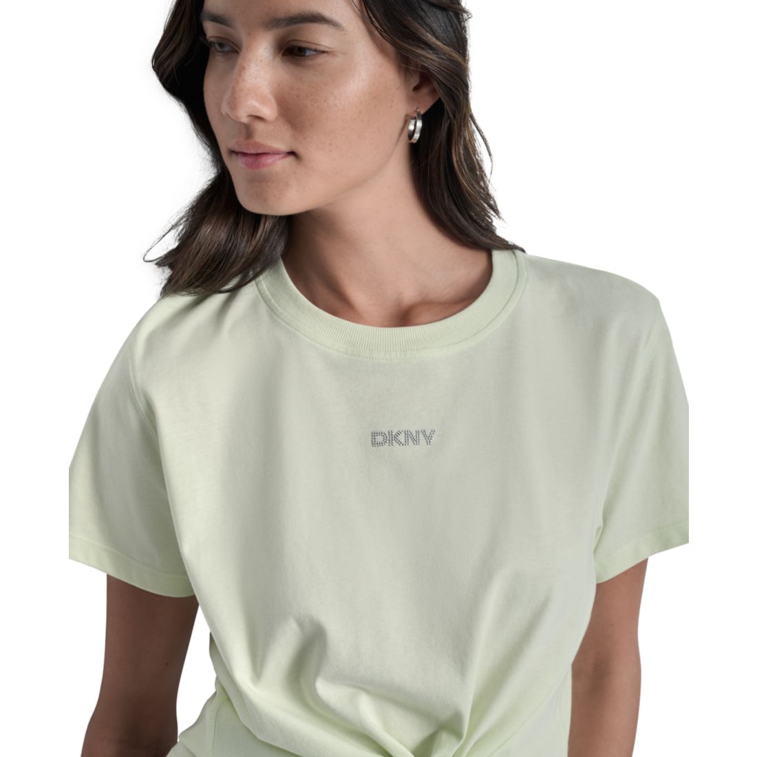 Dkny Women's Studded-Logo T-Shirt