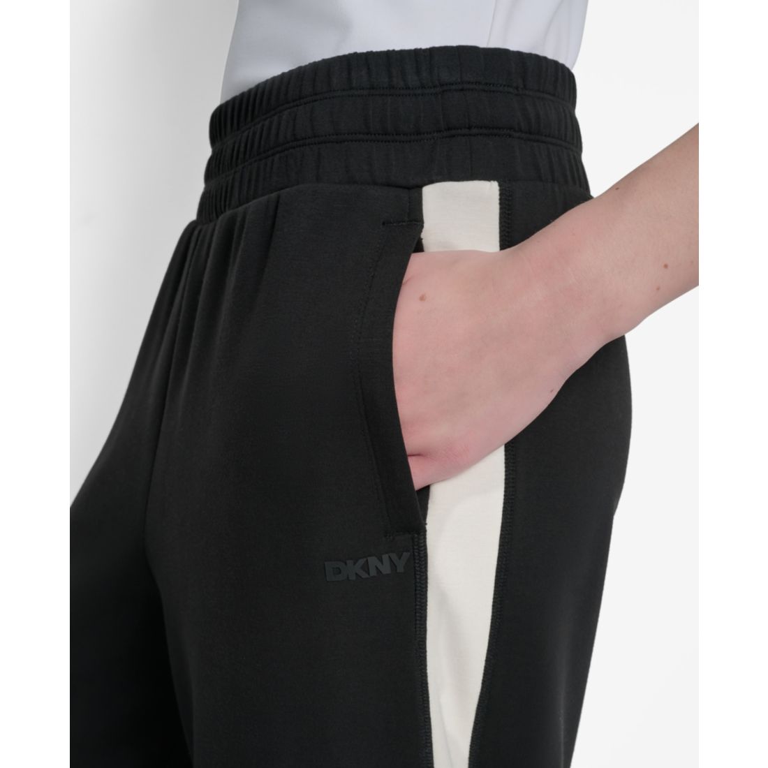 Dkny Women's Modified Wide-Leg Side-Stripe Pants