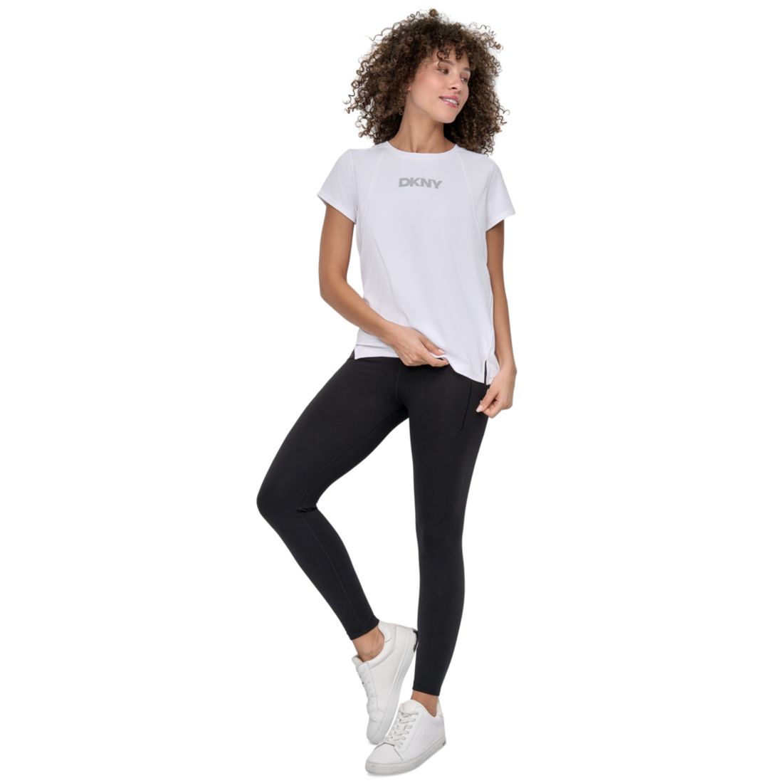 Dkny Sport Women's Tech Logo Raglan-Sleeve T-Shirt