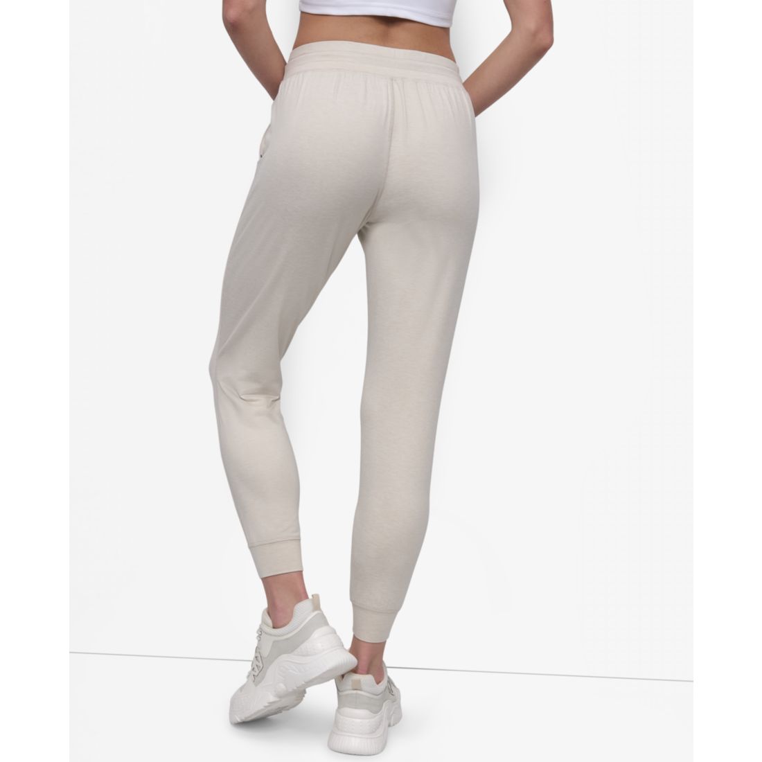 Dkny Sport Women's Spacedye High-Waist Slim Joggers