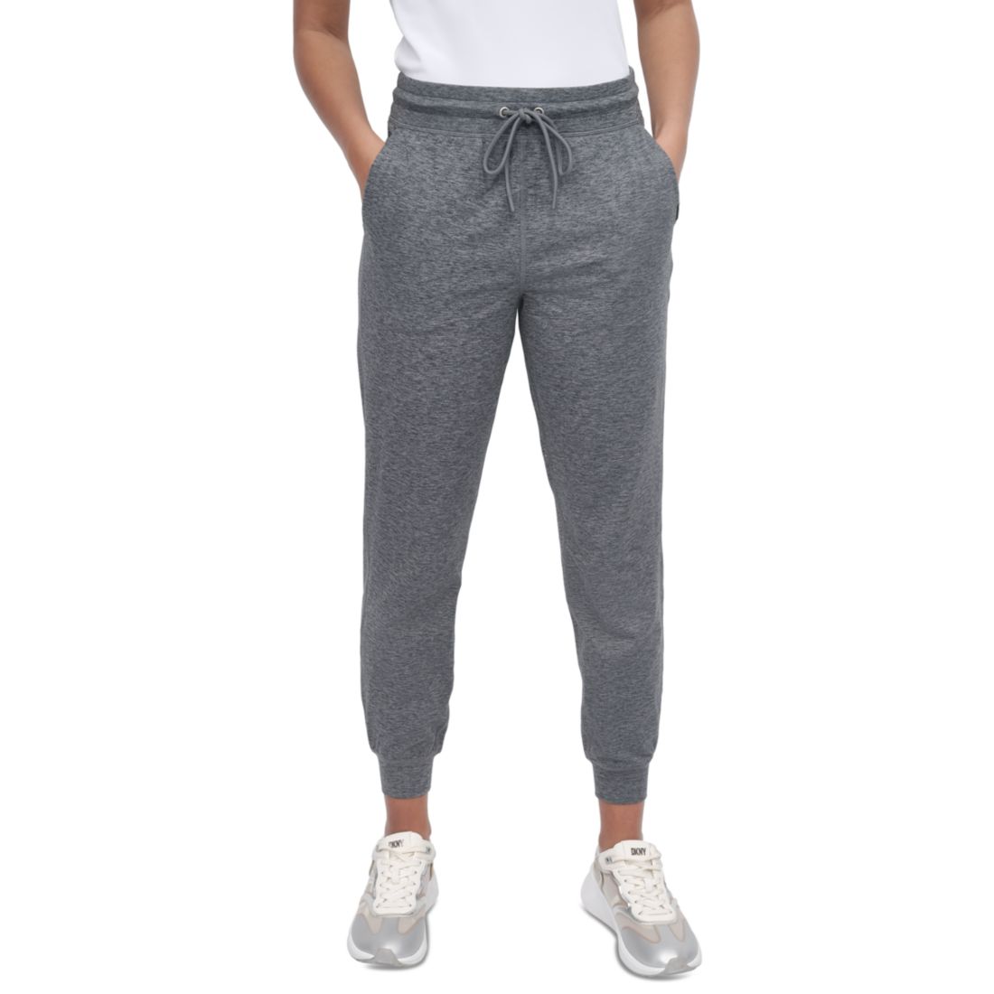 Dkny Sport Women's Spacedye High-Waist Slim Joggers