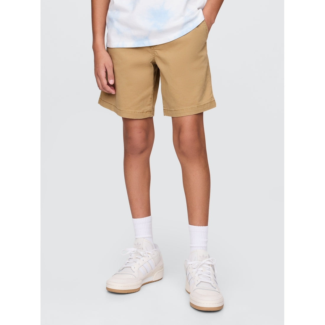 Boys' Plaid Canvas Easy Shorts