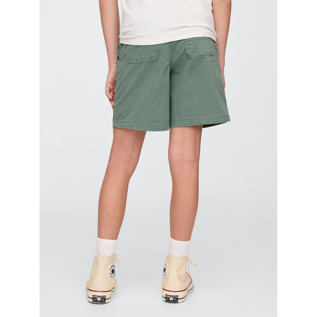 Boys' Plaid Canvas Easy Shorts