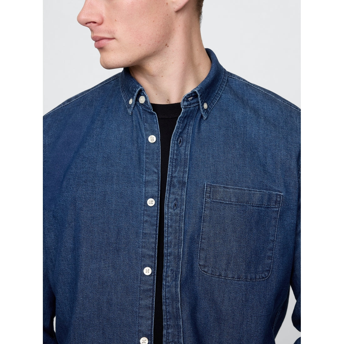 Men's Denim Pocket Shirt