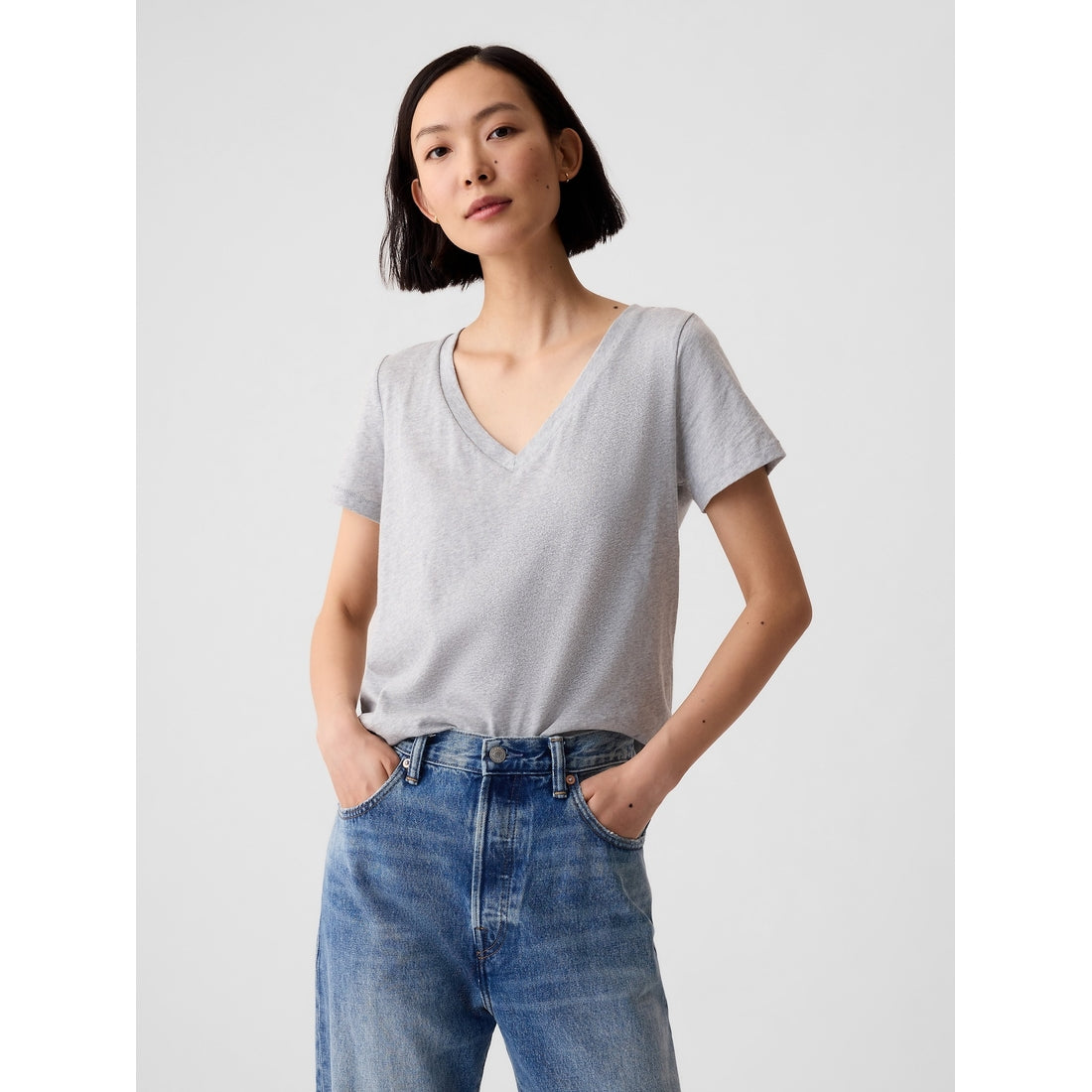 Women's Organic Cotton Vintagesoft V-Neck T-Shirt