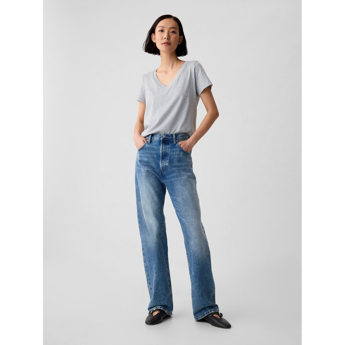 Women's Organic Cotton Vintagesoft V-Neck T-Shirt