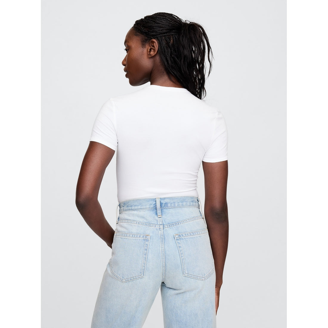 Women's Closeknit Jersey T-Shirt Thong Bodysuit