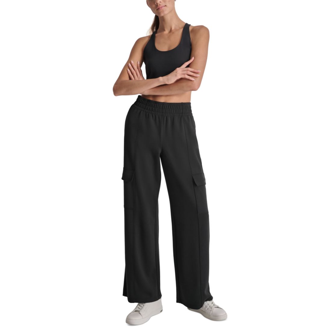 Dkny Sport Women's Highline Scuba Cargo Pants